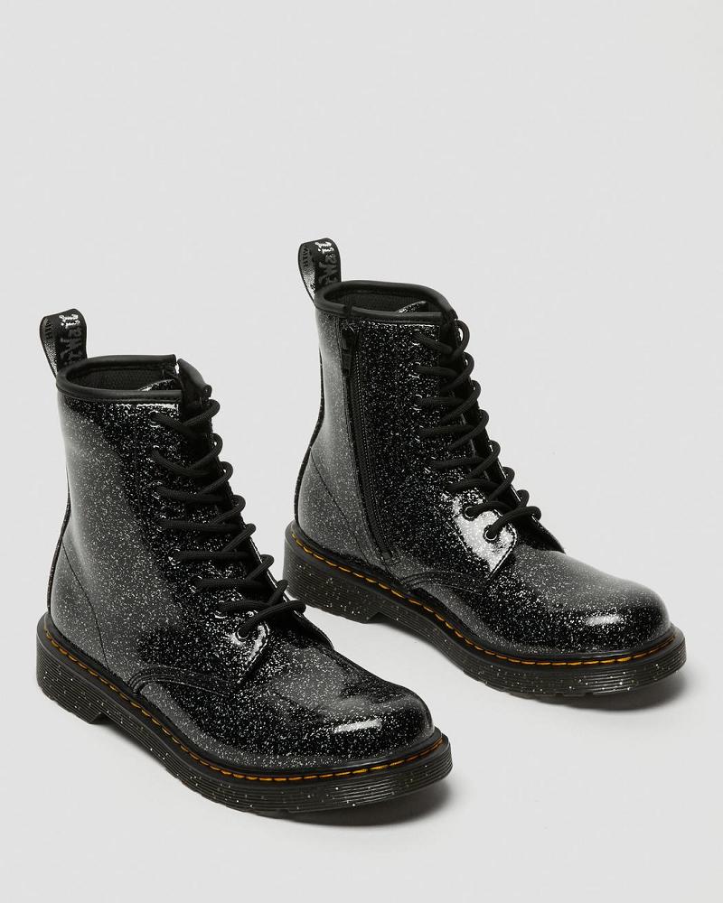 Dr Martens Youth 1460 Glitter Veterlaarzen Kinderen Zwart | NL 118NWY